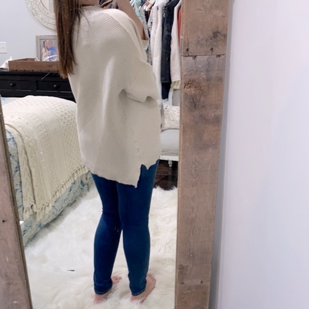 Cyrus tan knit sweater size 1X - Picture 3 of 4